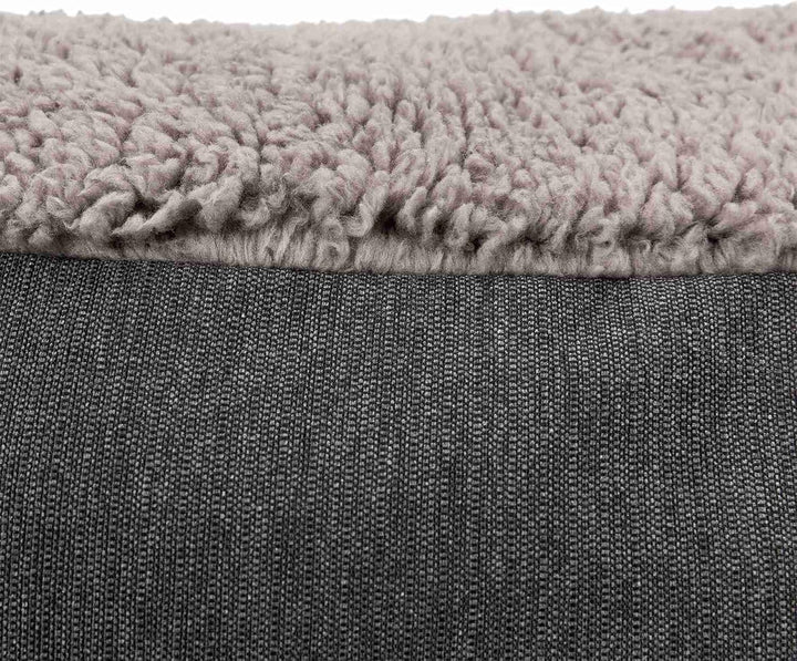 TRIXIE 36425 Vital Kissen Bendson, oval, 100 × 70 cm, dunkelgrau/hellgrau 70 x 100 x 16