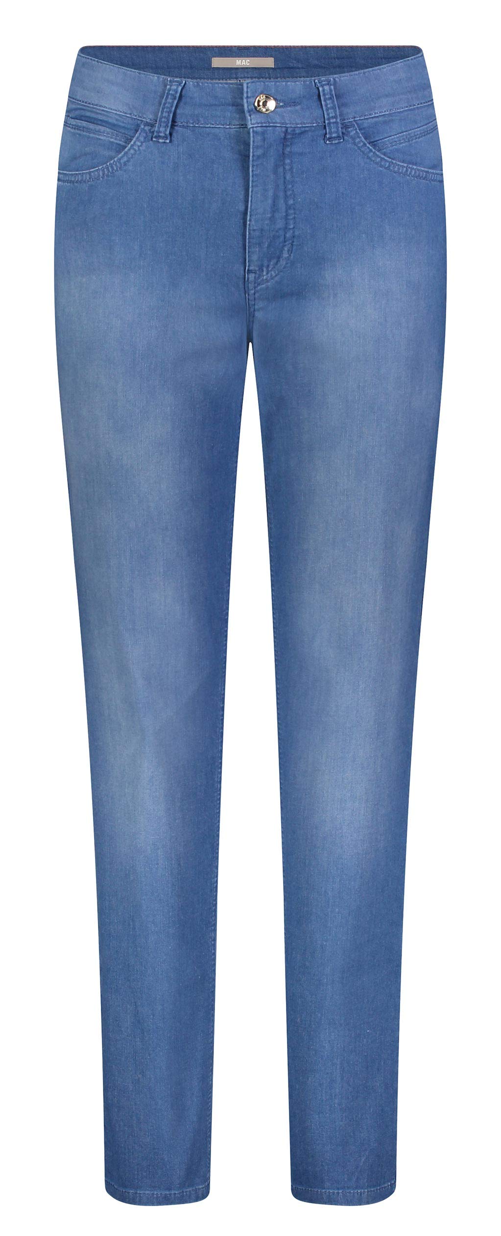 MAC Jeans Damen Jeans Hose Melanie Stretchdenim Grey 34 Mid Blue Used/L32, 34 Mid Blue Used/L32