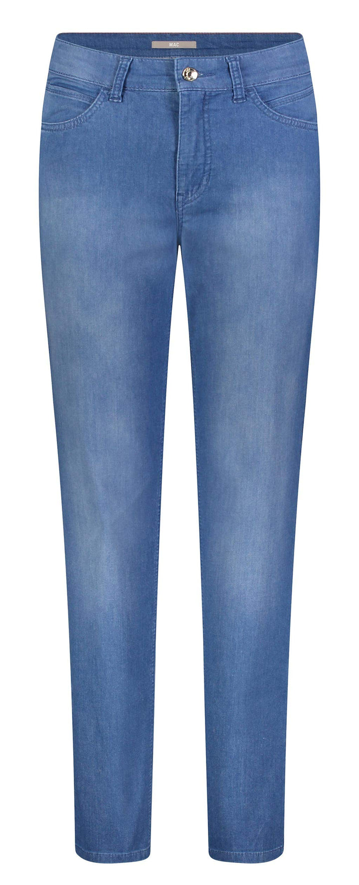 MAC Jeans Damen Jeans Hose Melanie Stretchdenim Grey 34 Mid Blue Used/L32, 34 Mid Blue Used/L32