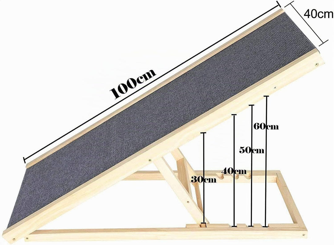 Hunderampe Katzen Rampe Hundetreppe Klappbar Petwalk Hundeleiter Auffahrrampe, für Bett oder Sofa Kl
