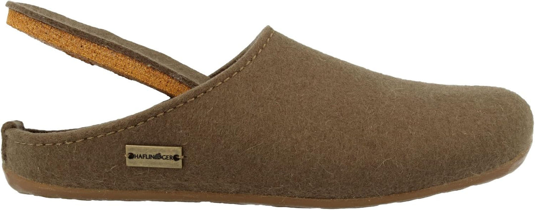 HAFLINGER Everest Fundus Filzpantoffeln im schlichten Design 36 EU Erde, 36 EU Erde
