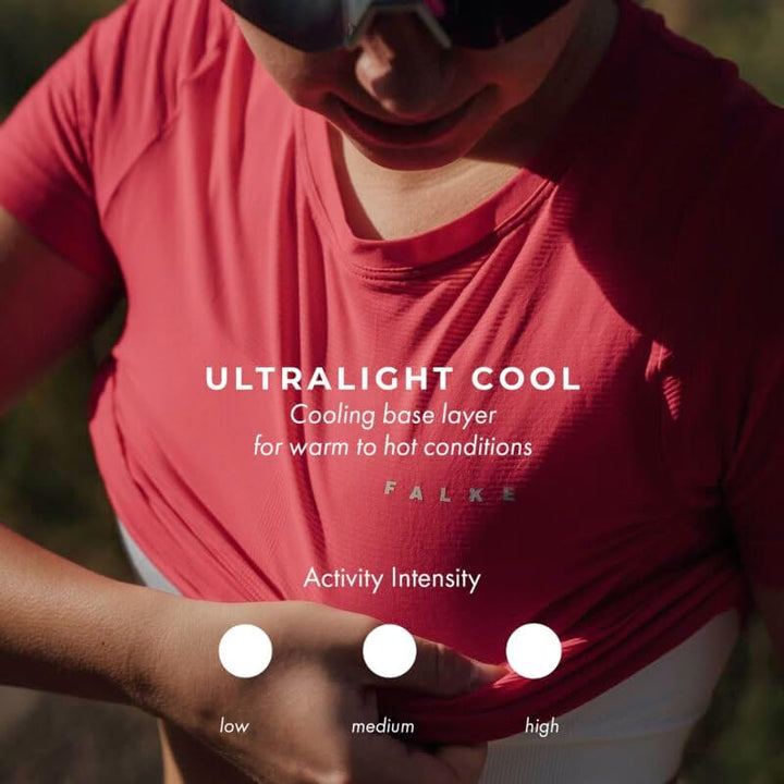 FALKE Damen Ultralight Cool Funktionsshirt Kurzarmshirt warme bis heisse Temperaturen ultraleicht kü