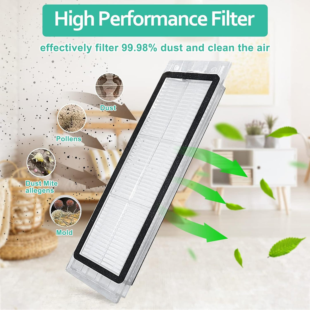 Hauptbürste Filter Zubehör für Xiaomi Roborock S6 Maxv S5 Max S6 S5 S6 Pure S60 S65 Staubsauger, Ers