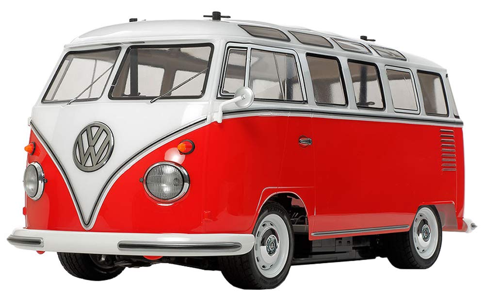 Tamiya 58668 - 1:10 RC VW Bus Type 2 (T1) (M-06), ferngesteuertes Auto/ Fahrzeug, Modellbau, Bausatz