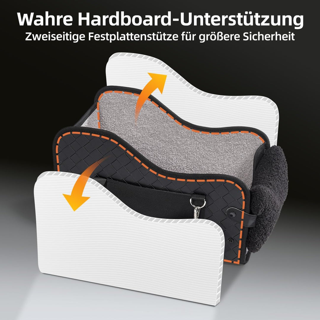 Hundesitz Mittelkonsole Auto,hundesitz Auto kleine Hunde, Wasserdicht, Seitentaschen & Schnellmontag