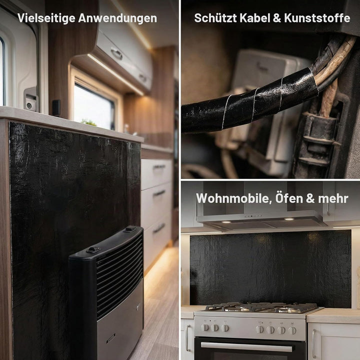 Aluminisierte Hitzeschutzmatte Alu Hitzeschutz Aluminium Platte Alu-Fiberglas Hitzeschutzmatte Selbs