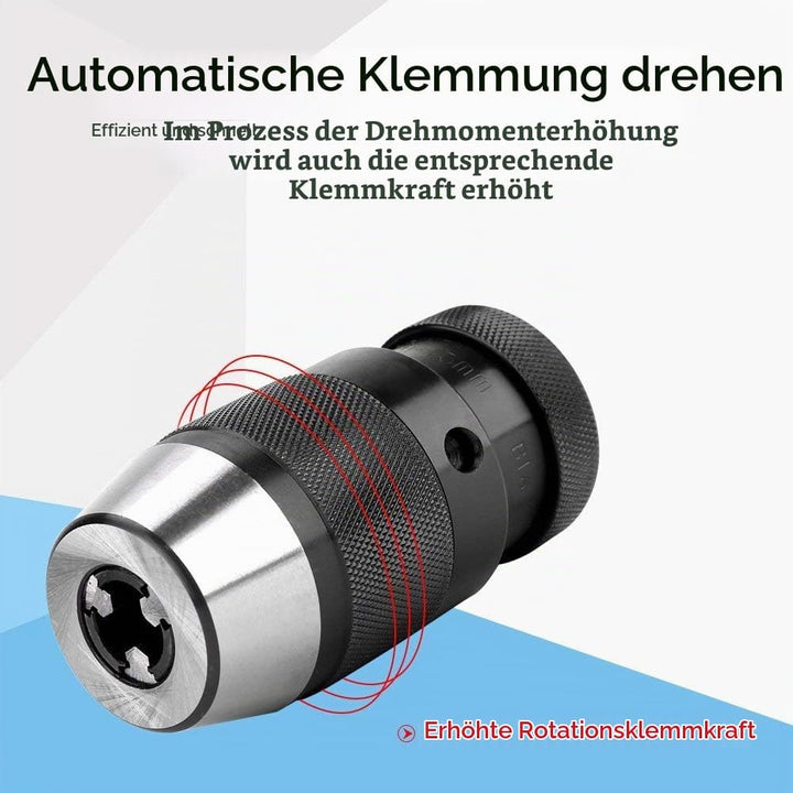 Schnellspannbohrfutter B16, 1pc 0-13mm 1/2"Stahl B16 Selbstspannend Bohrfutter für Drehmaschine Bohr