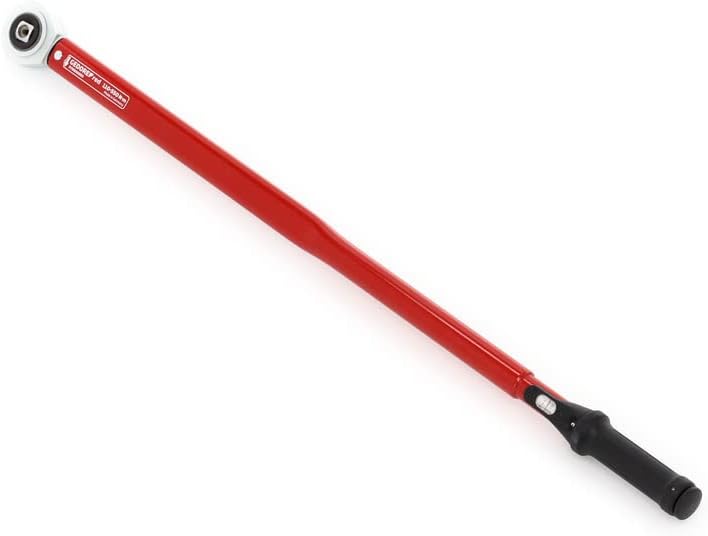 GEDORE red Drehmomentschlüssel für Links- und Rechtsgewinde, 3/4 Zoll, 110-550 Nm, Stahlrohr, Rot/Sc