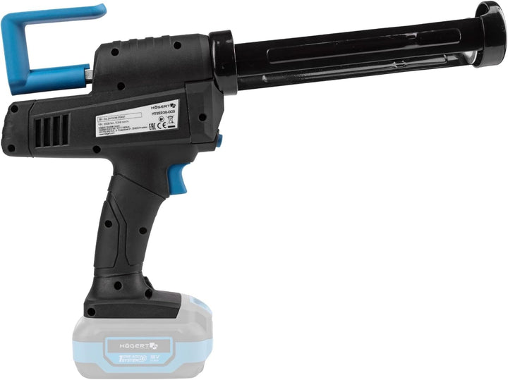HÖGERT TECHNIK Akku-Kartuschenpresse 18V, 2500 N Auspresskraft, Tropfstopp-System, 300 ml Kapazität,