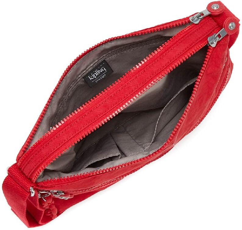 Kipling Damen Alvar Crossbody, Red Rouge, 33x26x4.5 cm (B x H T) EU, Red Rouge