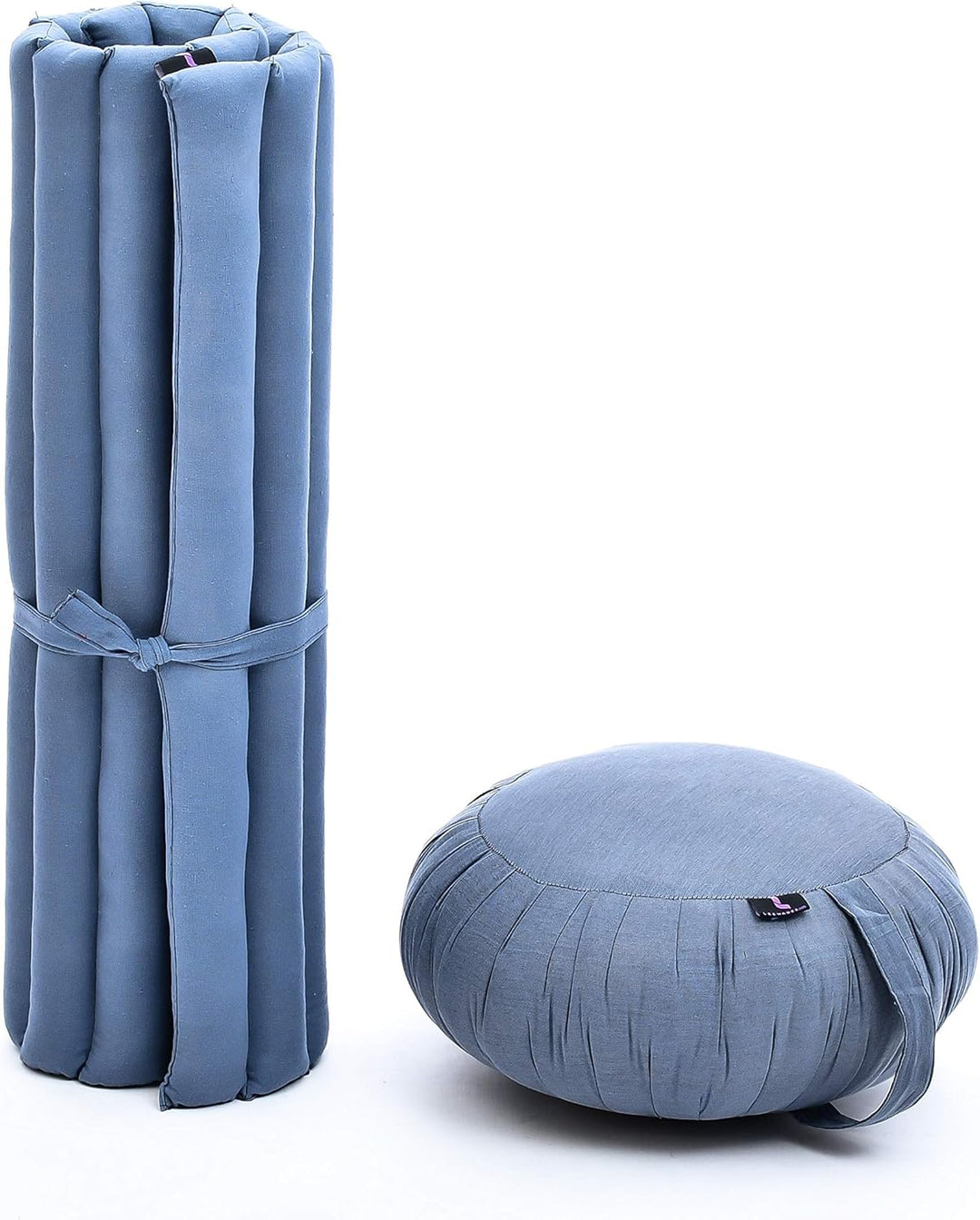 Leewadee Meditationskissen Set Sitzkissen Rund Zafu Yoga Kissen Zabuton Yogakissen Meditationskissen