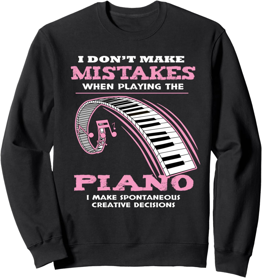 Klavier Musiker Musikinstrumente Band Sweatshirt