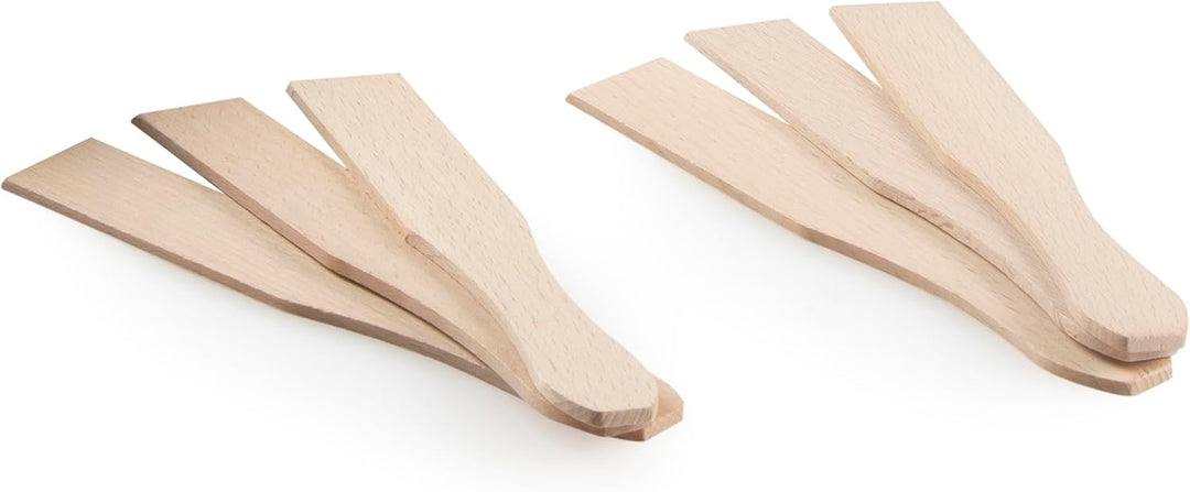 DOMO DO8717PN Crepes Maker mit Holzdesign - PFAS FREE - Crepe Pancake Maker inklusive Teiglöffel - 6