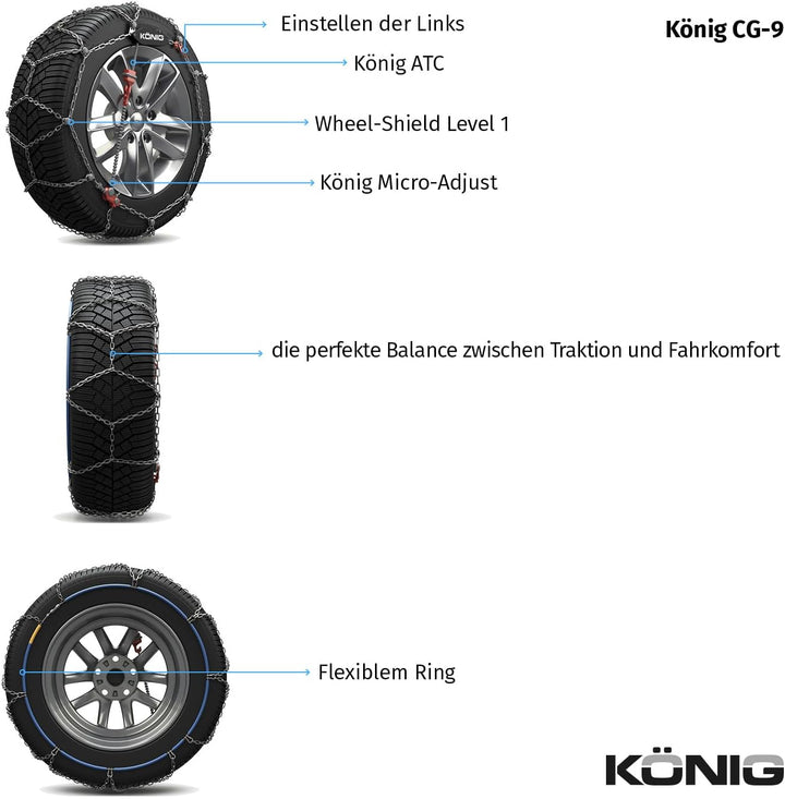 KÖNIG CG-9 105 - Schneeketten, CG-9 105