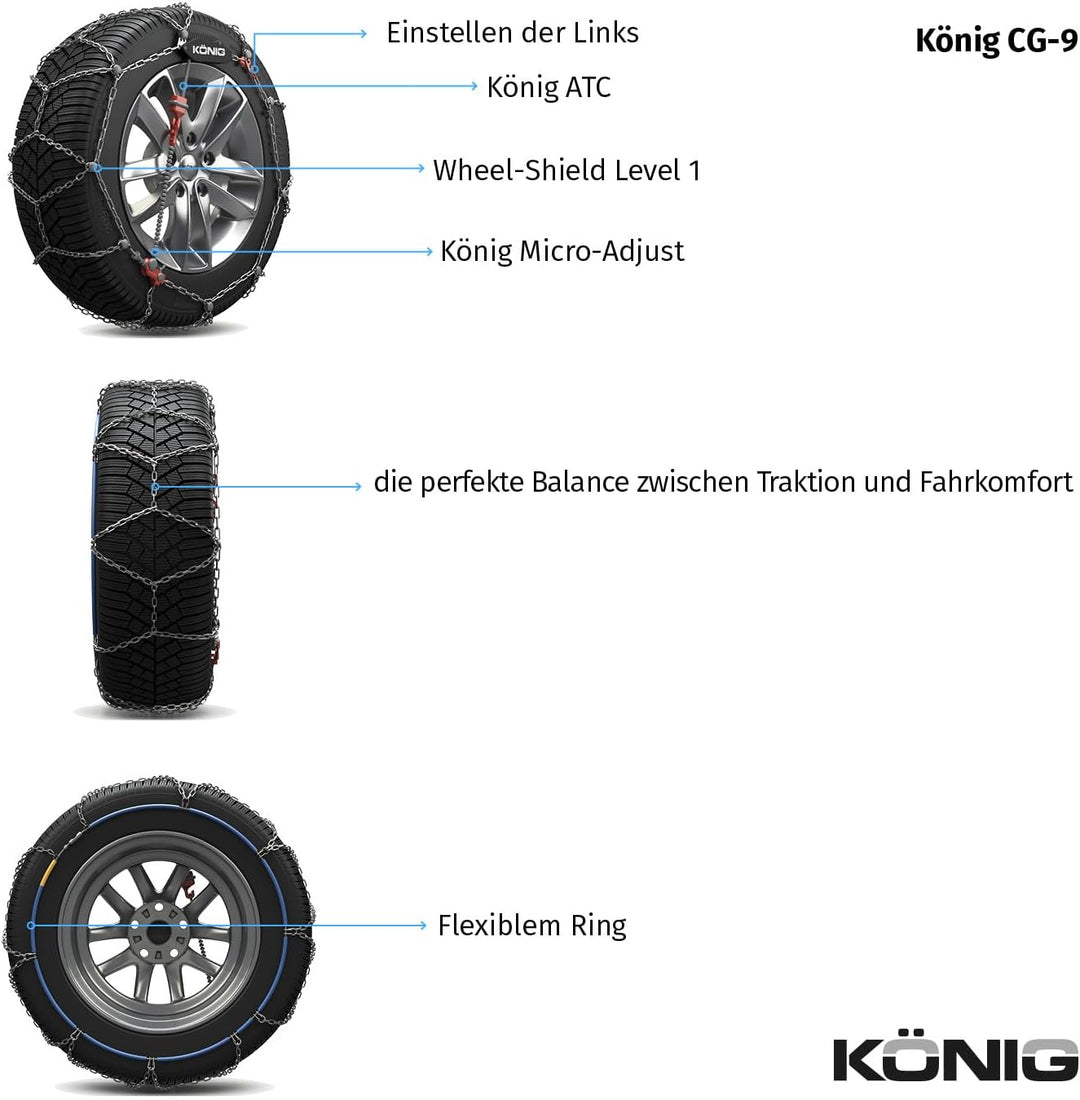 KÖNIG CG-9 070 - Schneeketten, CG-9 070