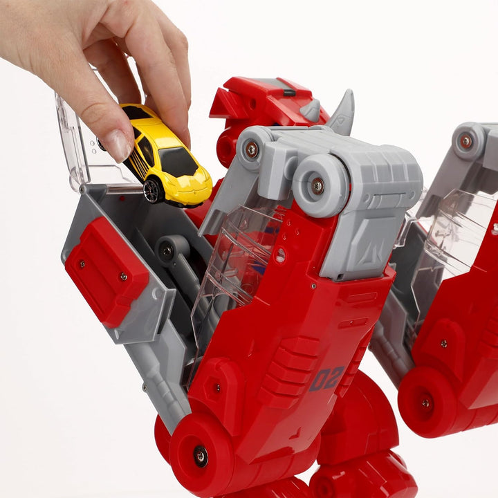 ColorBaby Teamsterz Roboter für Autos, interaktives Nashorn-Design, mit realistischen Lichtern und G