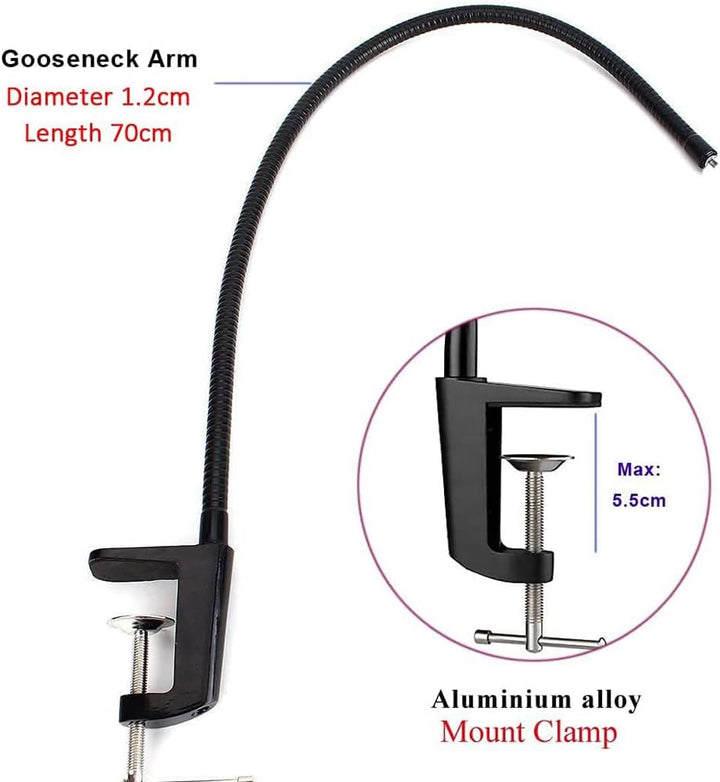 Etucro Webcam Stand 27" Verstellbare Schwanenhals Desktop Kamera Mount Hoder for Logitech Webcam C92