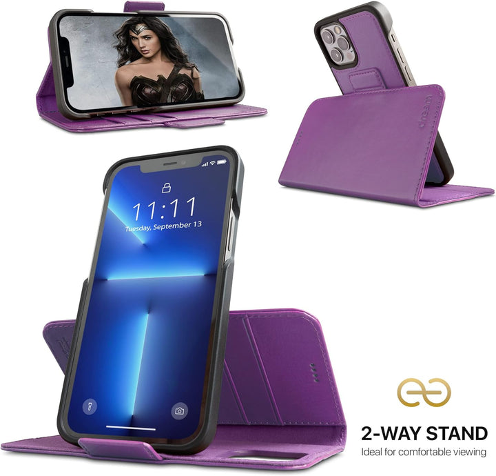 Dreem Fibonacci iPhone 13 Pro Max Brieftaschen-Etui / 2-in-1 stossfestes Etui und abnehmbares Folio