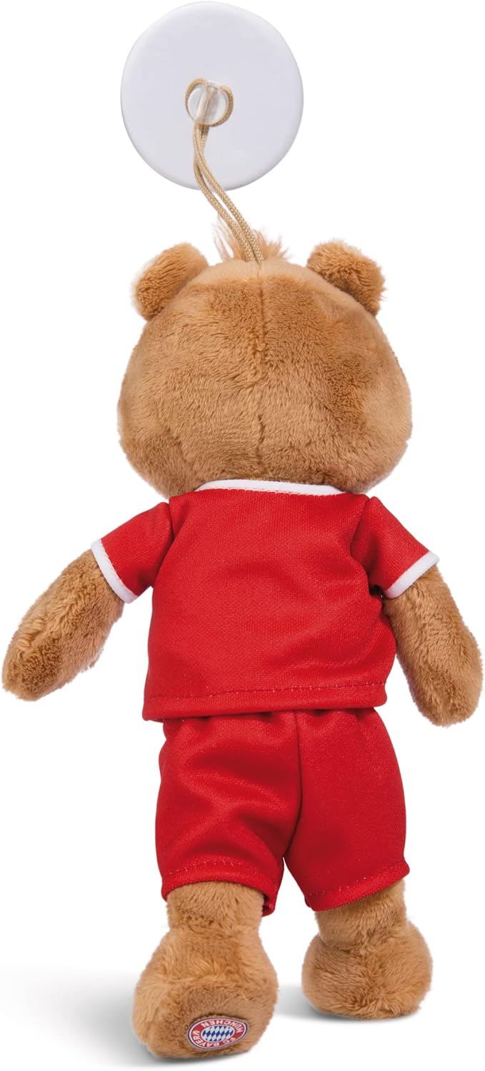 NICI 49072 Kuscheltier FC Bayern Bear 20cm braun schlenkernd mit Trikot und Sauger aus nachhaltiger