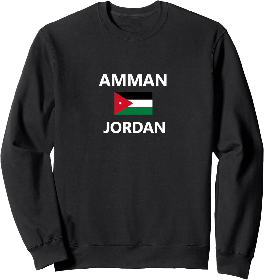 Amman Jordan Flag Country Sweatshirt
