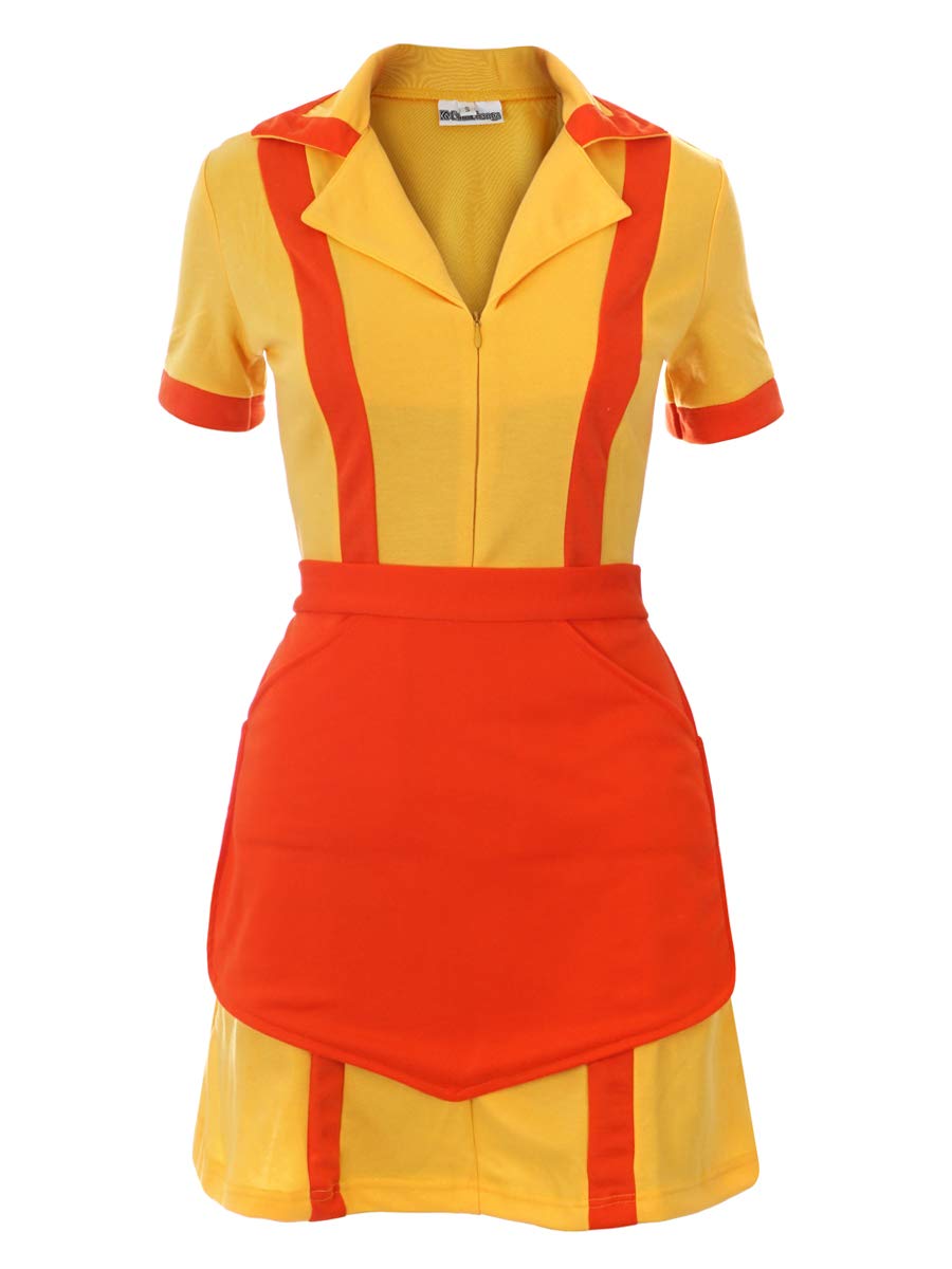 Caroline & Max Kostüm für 2 Broke Girls Fans | Diner Uniform mit Schürze | Grössen: S - XL, XL