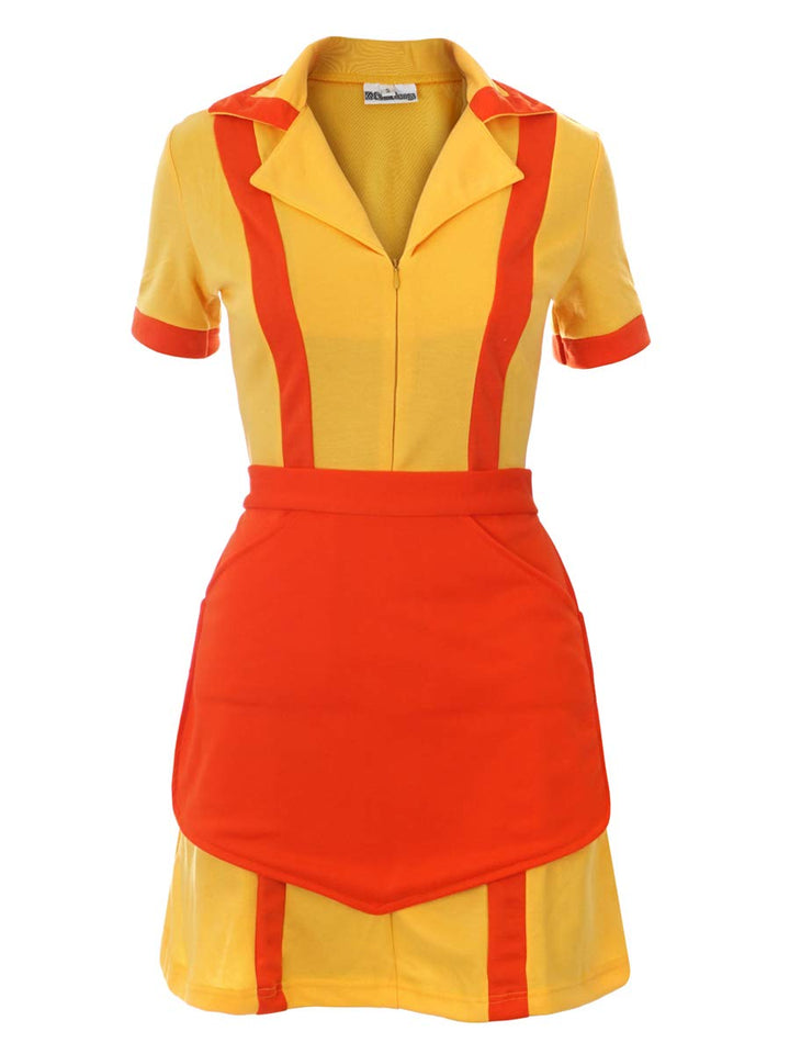 Caroline & Max Kostüm für 2 Broke Girls Fans | Diner Uniform mit Schürze | Grössen: S - XL, XL