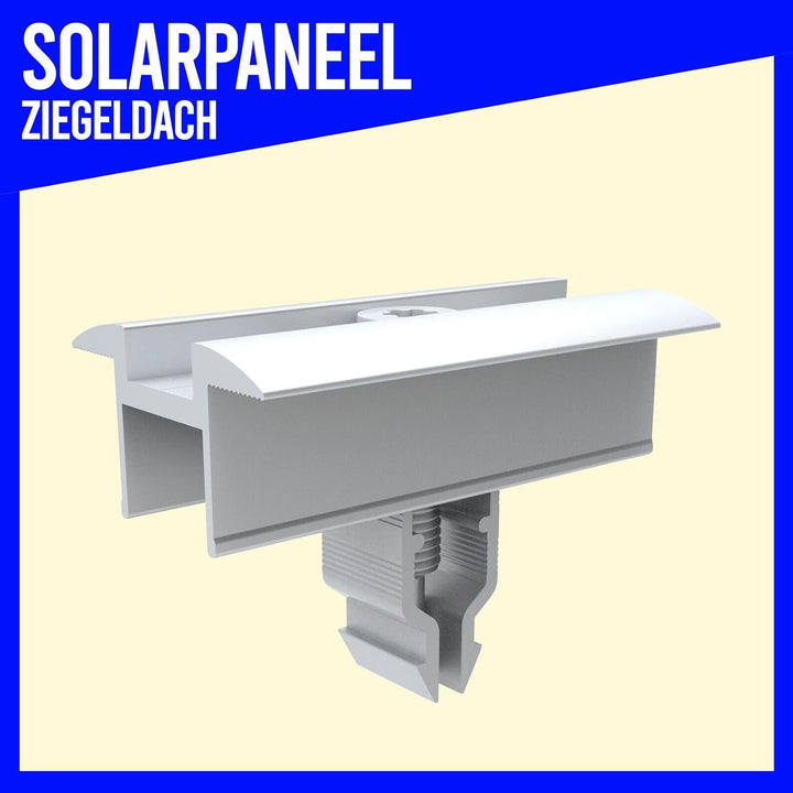 SET 2x PV-Module, PV, Photovoltaik, Aufständerung, Ziegeldach, Dachhalterung, Befestigung, Halter, H