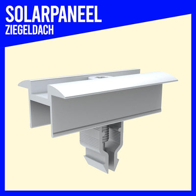 SET 2x PV-Module, PV, Photovoltaik, Aufständerung, Ziegeldach, Dachhalterung, Befestigung, Halter, H