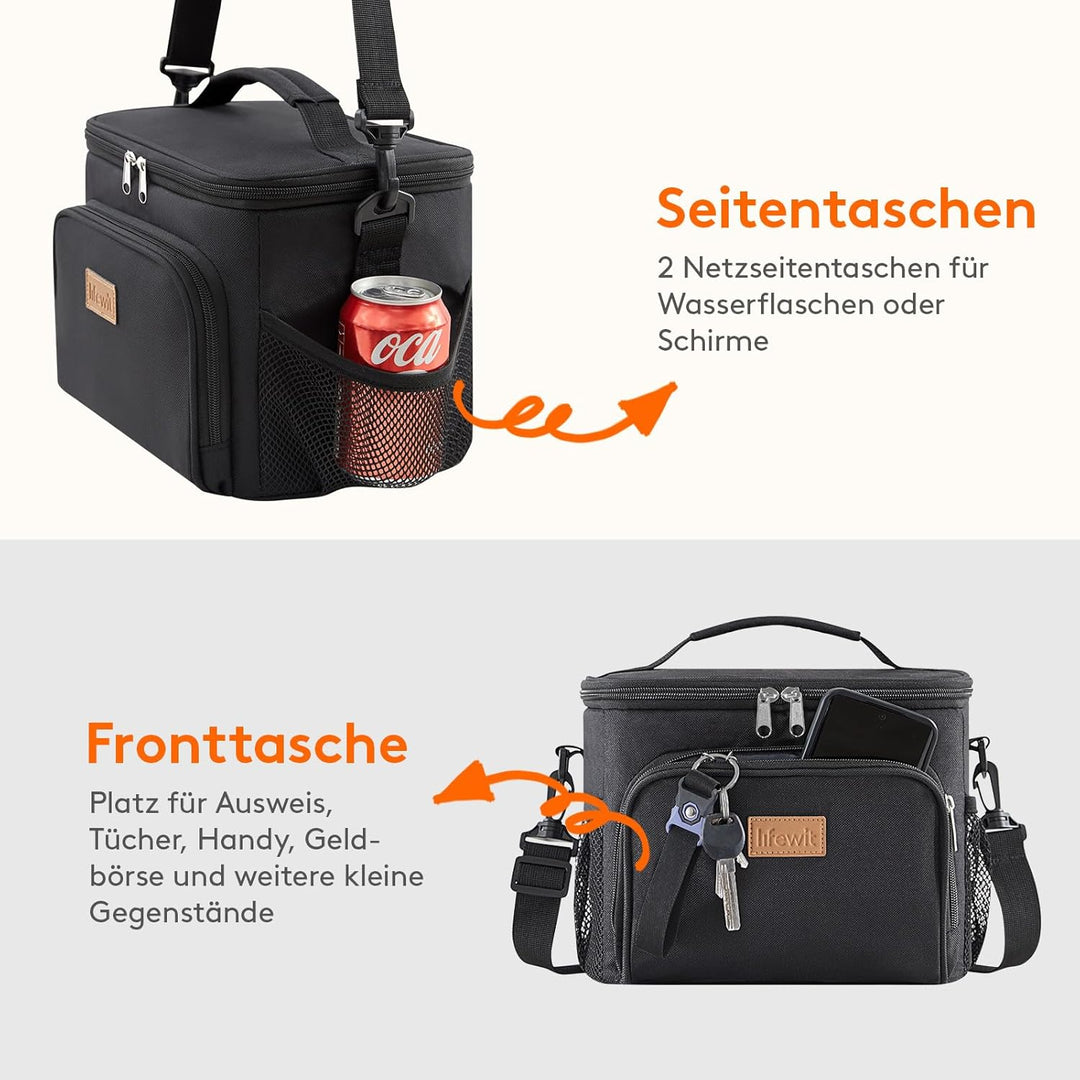 Lifewit Isolierte Kühltasche, Wiederverwendbare Lunchtasche, Tragbare Kühlbox, weiche Tragetasche, a