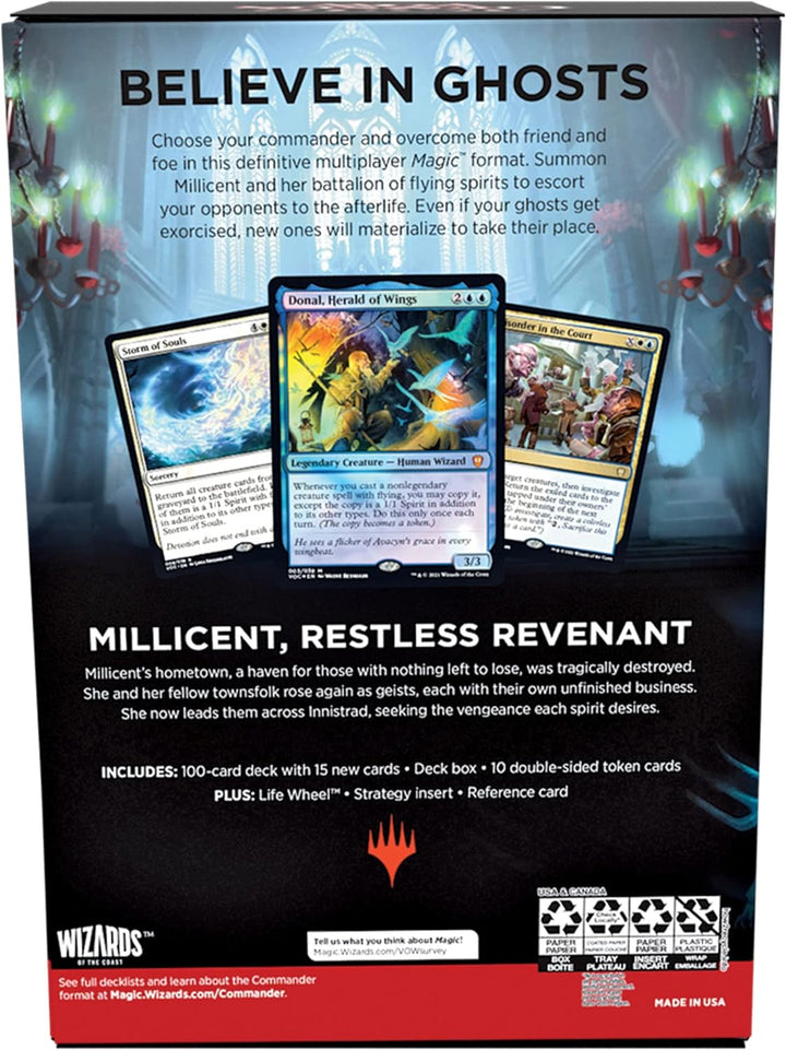 Magic: The Gathering Innistrad: Crimson Vow Commander Deck – Spirit Squadron (White-Blue) Weiss-blau