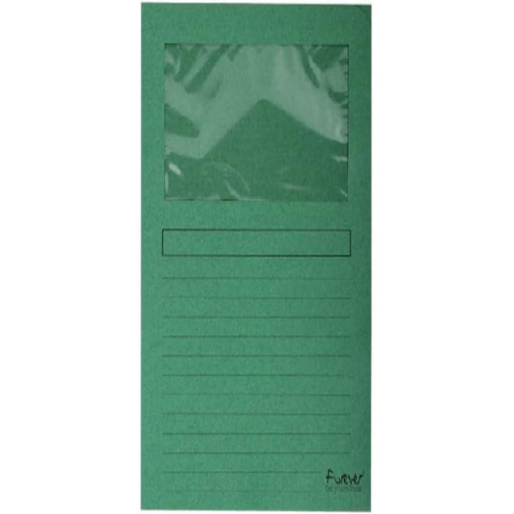 Exacompta 50103E Packung mit 100 Fenstermappen Forever, 120 g/m² Recycling Papier, 22 x 31cm für DIN