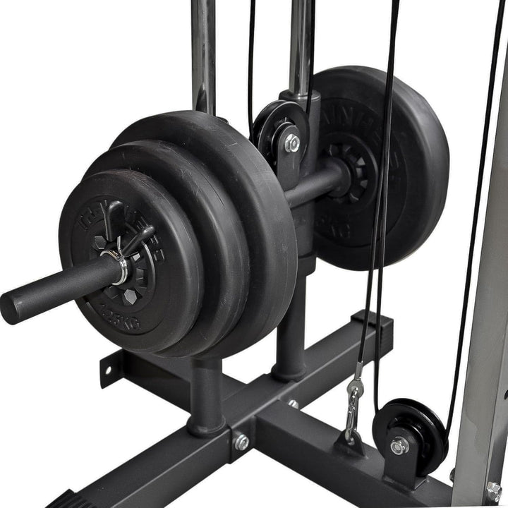 Hansson Sports® Kraftstation mit Latzug Kabelzug Seilzug zur Wandbefestigung Latzugmaschine Latzugtu