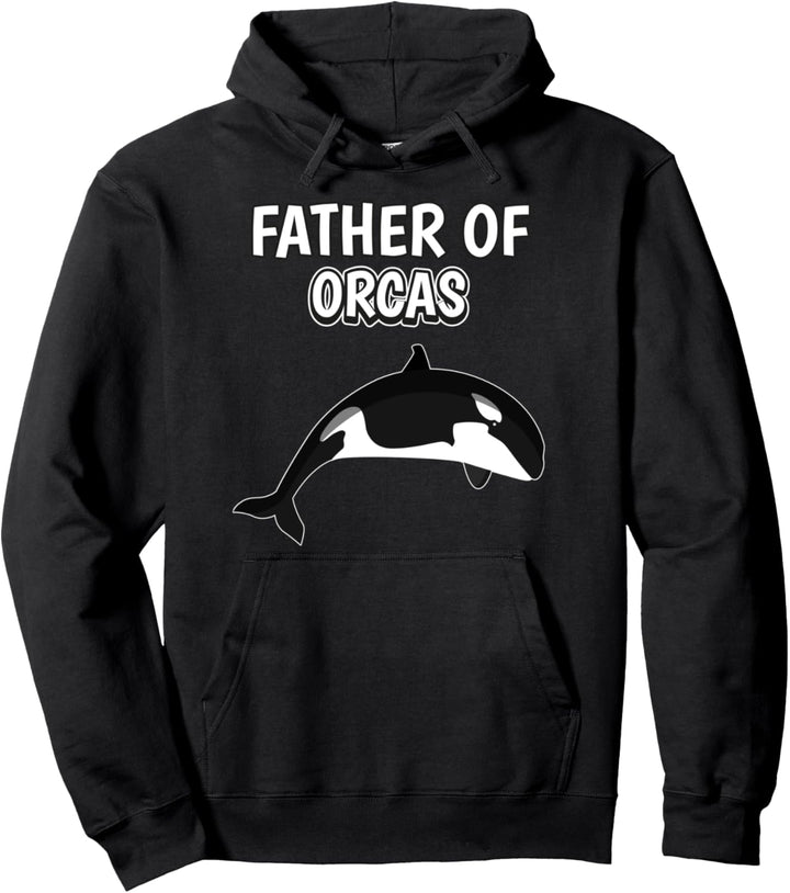 Herren Jungen Father Of Orcas Papa Vatertag Orca Pullover Hoodie