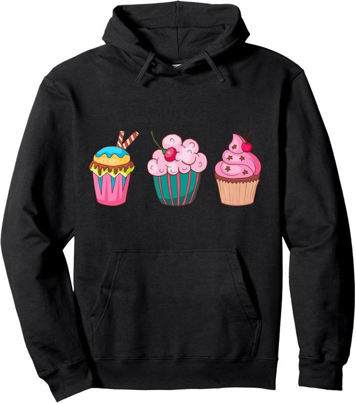 Cupcake Backen Bäcker Bäckerei Kuchen Pullover Hoodie