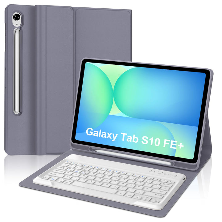 Tastatur für Samsung Galaxy Tab S10 FE+ Plus 13.1 Zoll 2025, Lila
