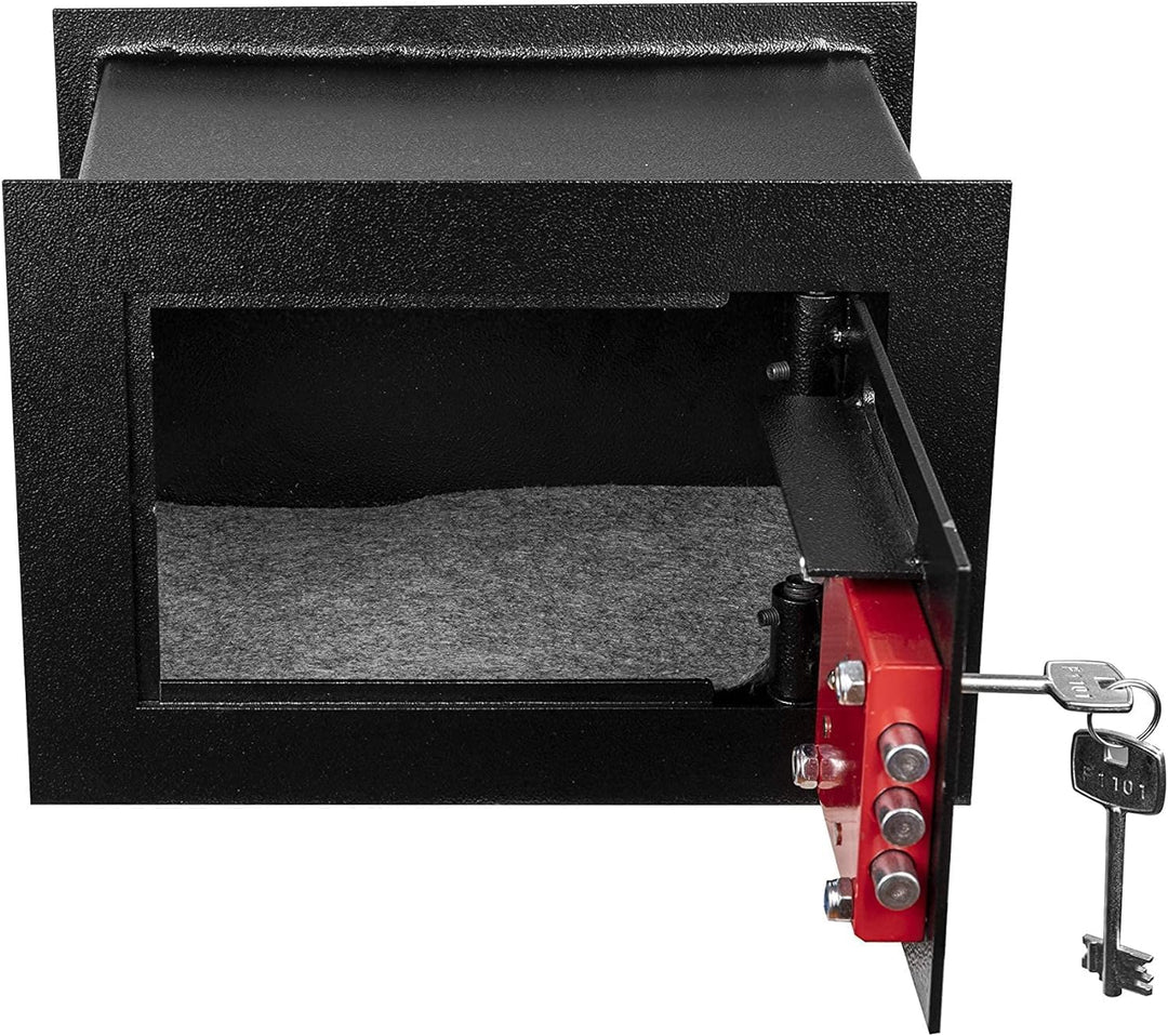 Genie Hand – Mechanische Wandtresorbox Klein mit Einwurfschlitz– Doppelbartschloss, Klein