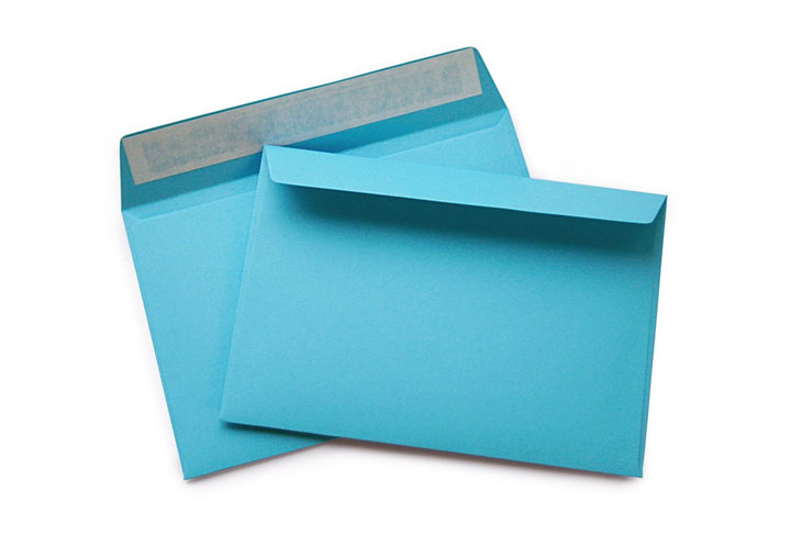 hochwertige Briefumschläge C6 114x162 mm (blau) 120 g/m² ohne Fenster haftklebend (Artikel 509A) (50