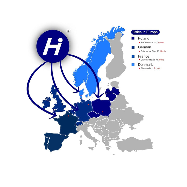 Hilark Cable Tech PUR-Verlängerungskabel H07BQ-F 5x2,5mm² 16A 5-polig blau 10m, 10m