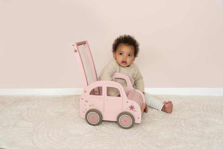 Little Dutch 7128 FSC Holz Laufwagen Auto - Fairy Garden rosa