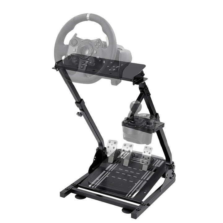 MEHOOSPVN Lenkradständer Verstellbarer & Faltbarer Simulatorständer für Lenkrad Gaming Wheel Stand R