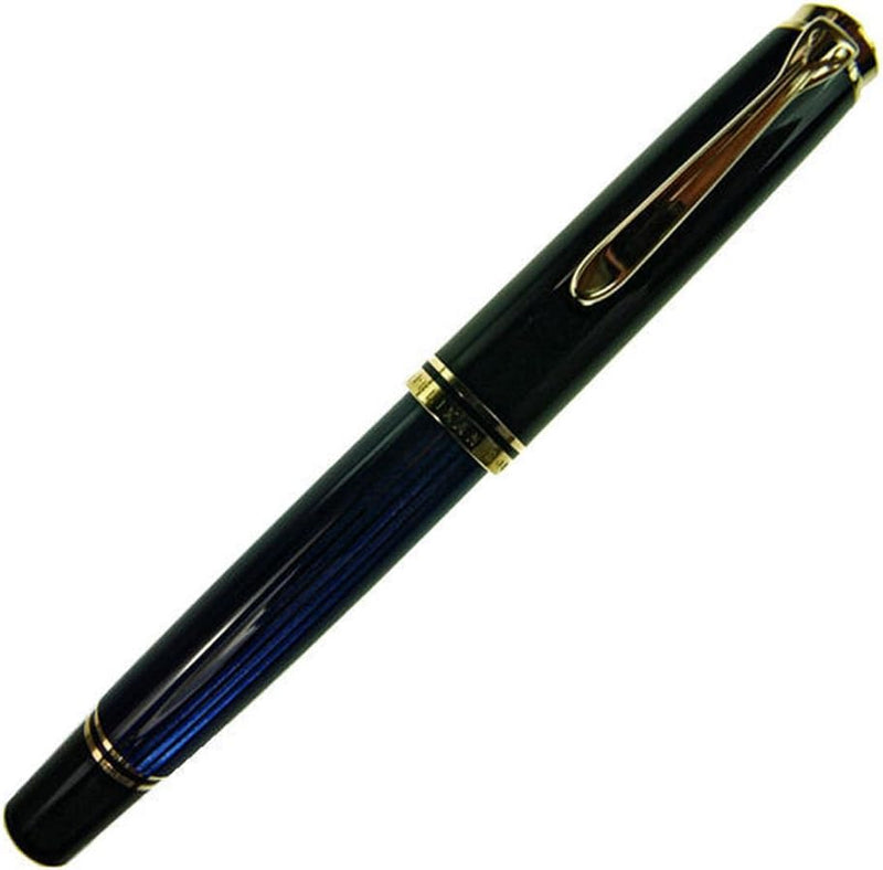 Pelikan Premium M800 Füllfederhalter EF Plume Schwarz/Blau Schwarz / Blau, Schwarz / Blau