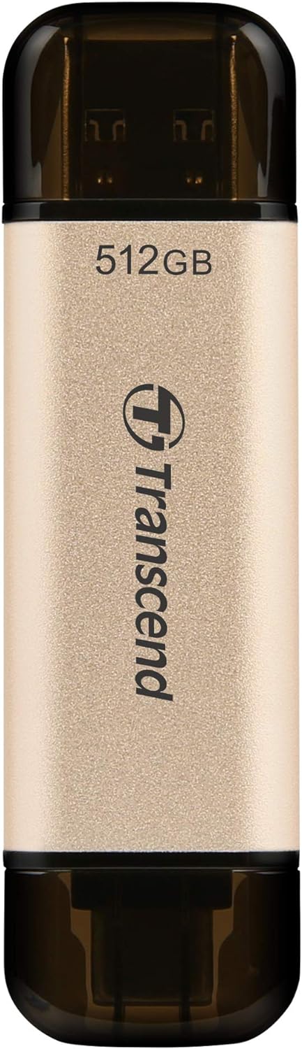 Transcend 512GB JetFlash 930C USB 3.2 Gen 1 Flash Drive TS512GJF930C, Rose Gold, 512GB