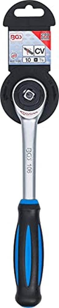 BGS 106 | Umschaltknarre mit Drehgriff | feinverzahnt | 10 mm (3/8") | ergonomisch | rutschfest | Kn