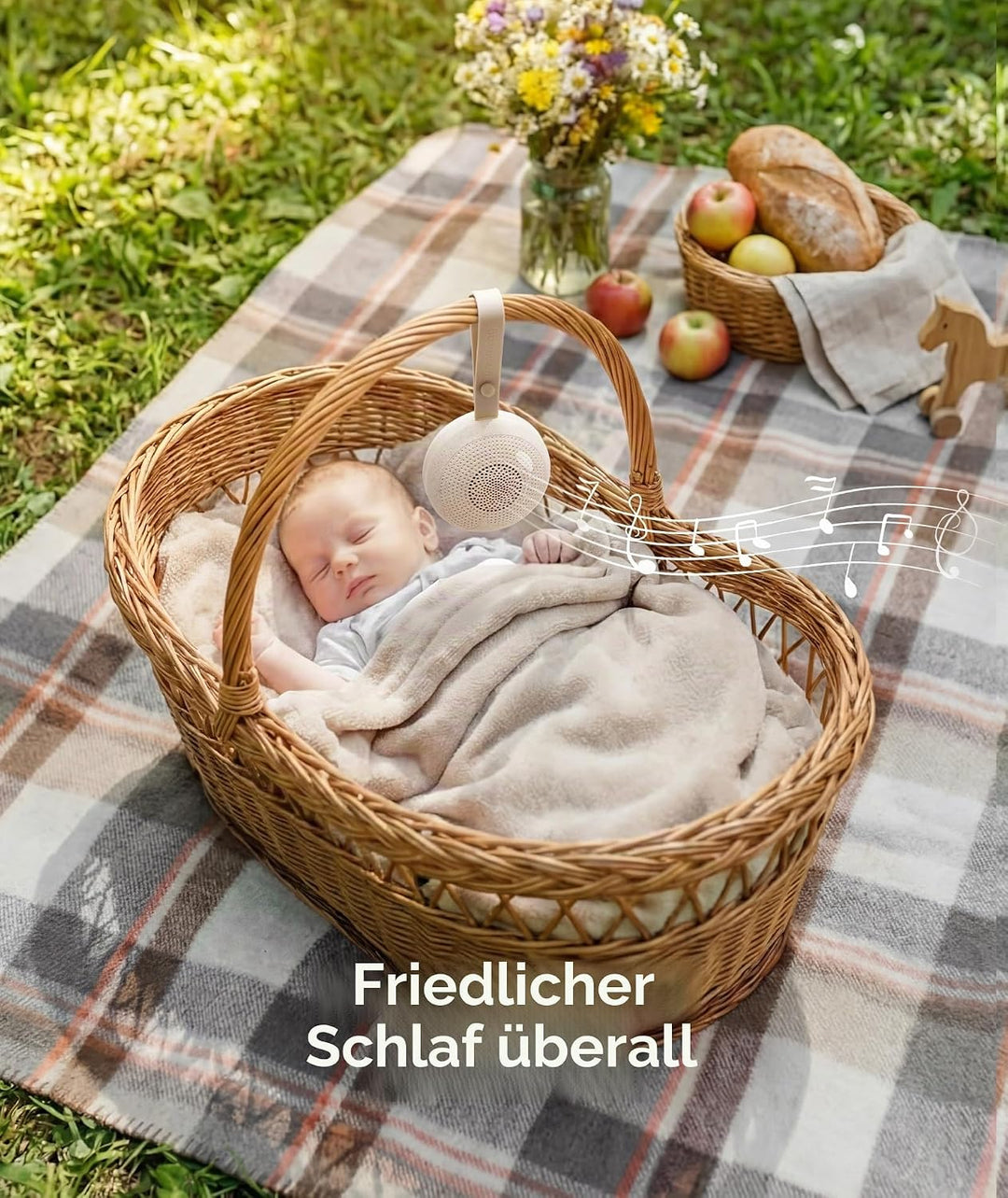 Dreamegg Tragbare White Noise Machine Babys aus Nachhaltigen Materialien, Gerät für Weisses Rauschen