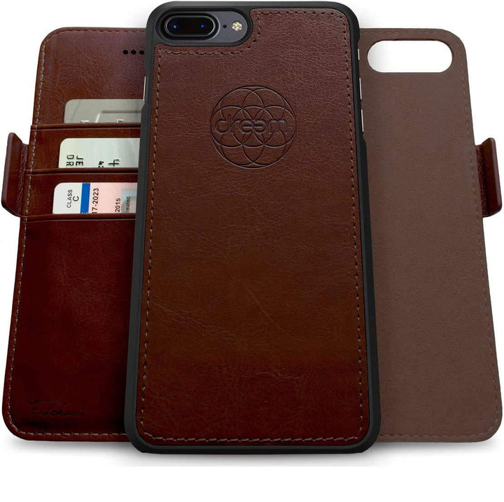 Dreem Fibonacci 2in1 Handyhülle Flipcase für iPhone 7/8 Plus | Magnetisches iPhone Case | TPU Etui L