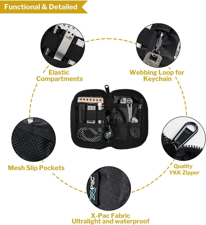 VIPERADE VE10 EDC Multitool Pouch Organizer Multifonction Durable Nylon Tool Pocket Pouch Tools Sche
