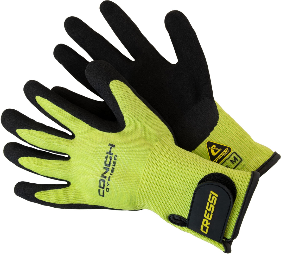 Cressi Conch Dyfiber Schnittfestigkeit Handschuhe M lime, M lime