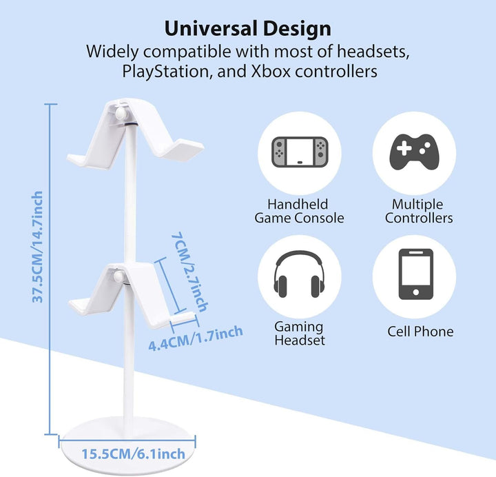 Universal Game Controller Halter, Controller Headset Kopfhörer Halterung Ständer Zubehör Tisch für X
