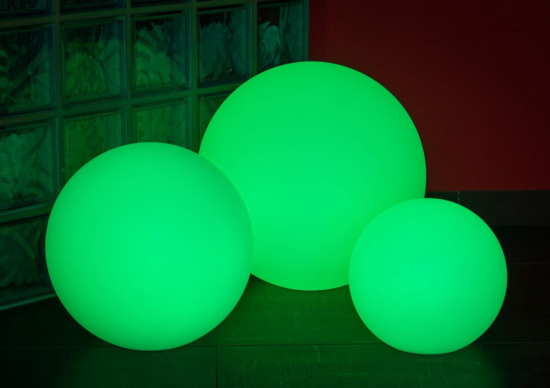 Led Kugel Garten Kugellampe Kugelleuchte Aussen 50 cm 16 Farben Aufladbar mit Akku und Fernbedienung
