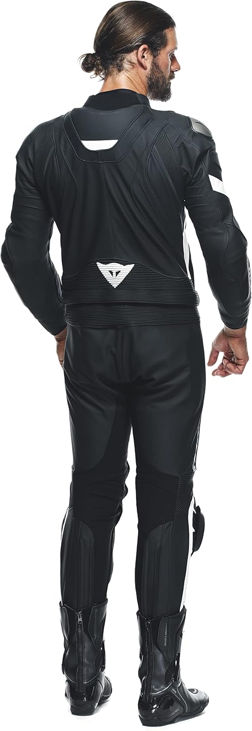 Dainese zweiteiler Lederkombi Avro 4 2PC Motorradanzug Motorradkombi Leathersuit, BLACK-MATT/BLACK-M